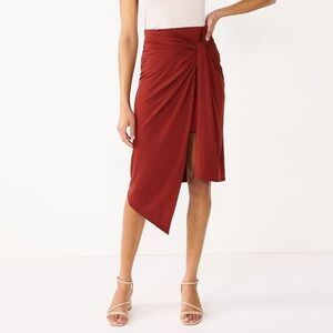 Wrap Midi Skirt
